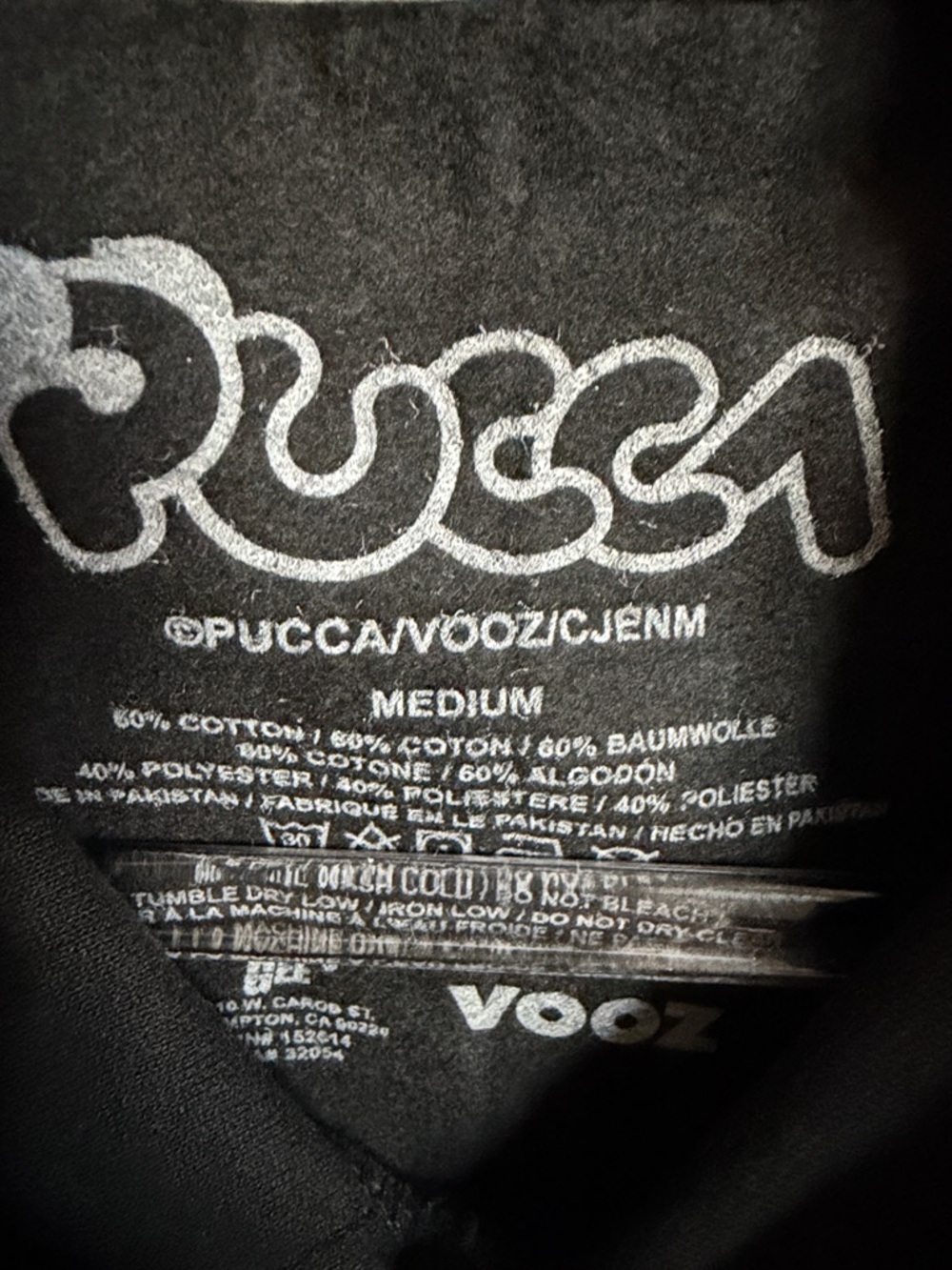 Pucca & Garu Black Graphic Hoodie Sweater Size Medium Kawaii Anime - Picture 6 of 11